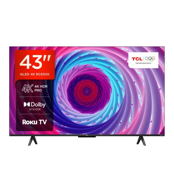 TCL 43RC650K TV 109.2 cm (43") 4K Ultra HD Smart TV Wi-Fi Titanium