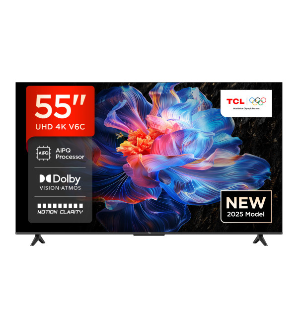 TCL 55V6C-UK TV 139.7 cm (55") 4K Ultra HD Smart TV Wi-Fi Metallic 270 cd/m²