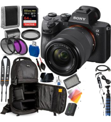 Sony Alpha a7 III Mirrorless Digital Camera with 28-70mm Lens - ILCE7M3K/B and Professional Accessory Bundle