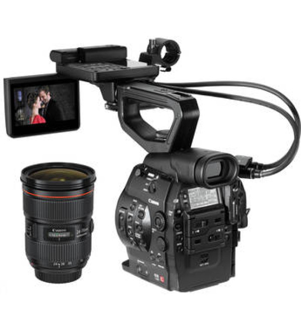 Canon EOS C300 Cinema EOS Camcorder Body with Dual Pixel CMOS AF and 24-70mm f/2.8L II USM Lens