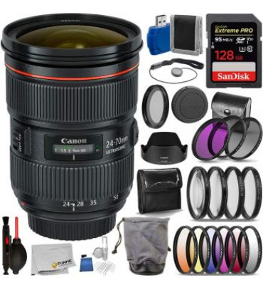 Canon EF 24-70mm f/2.8L II USM - 5175B002 Advanced Bundle