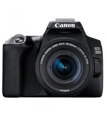 Canon EOS 250D DSLR Camera with 18-55mm Lens (Black)