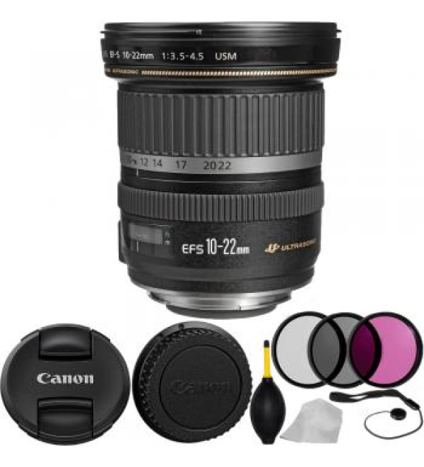 Canon EF-S 10-22mm f/3.5-4.5 USM Lens with Accessory Kit