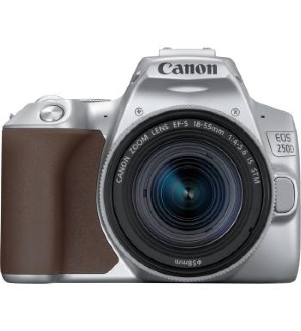 Canon EOS 250D + EF-S 18-55mm f/4-5.6 IS STM Lens (Silver)