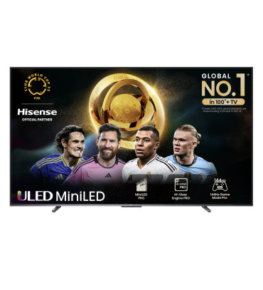 Hisense U7N 100U7NQTUK TV 2.54 m (100") 4K Ultra HD Smart TV Wi-Fi Black, Grey 500 cd/m²
