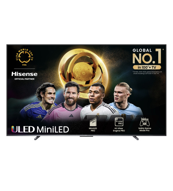 Hisense U7N 100U7NQTUK TV 2.54 m (100") 4K Ultra HD Smart TV Wi-Fi Black, Grey 500 cd/m²