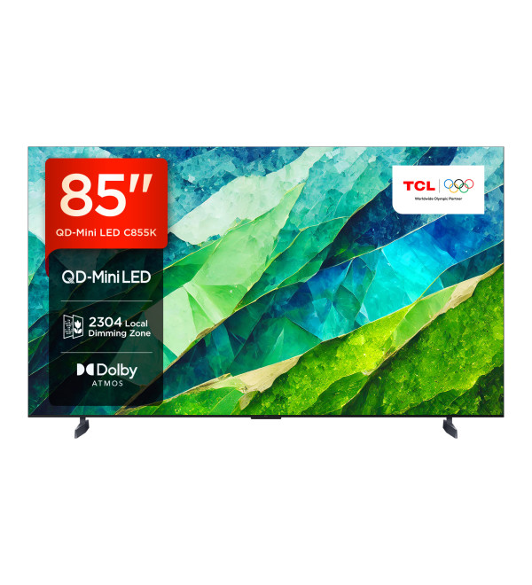 TCL 85C855K TV 2.16 m (85") 4K Ultra HD Smart TV Wi-Fi Black 3500 cd/m²