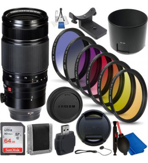 FujiFilm XF 50-140mm f/2.8 R LM OIS WR Lens - 16443060 with Accessory Bundle