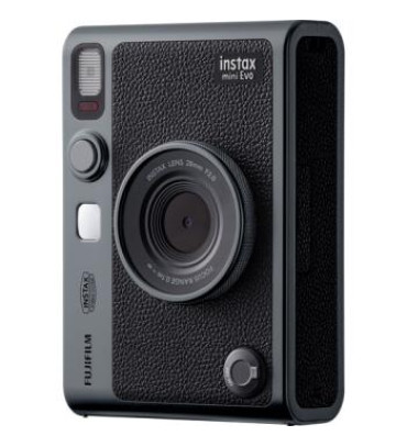 FUJIFILM INSTAX MINI EVO Hybrid Instant Camera (Dark Silver)