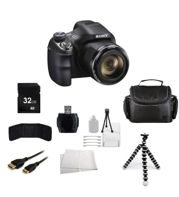 Sony Cyber shot DSC H400 + Accessory Bundle