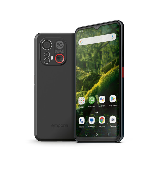 Emporia emporiaME6 16.7 cm (6.58") Single SIM Android 13 5G USB Type-C 6 GB 128 GB 4900 mAh Black