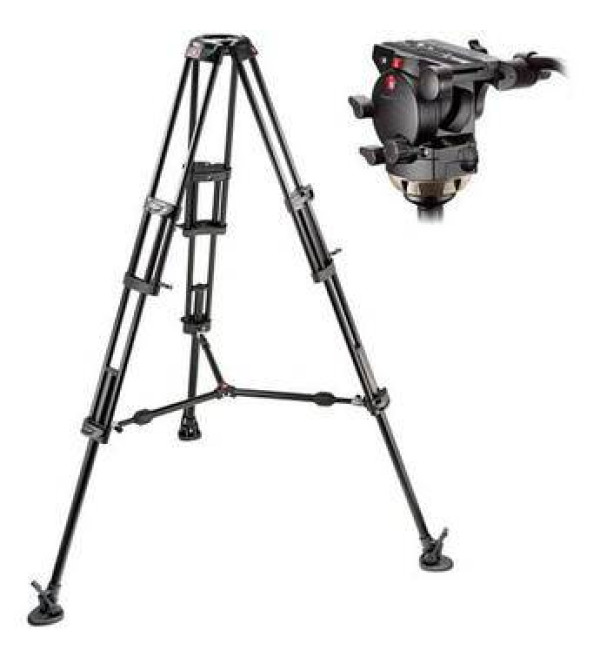 Manfrotto 526,545BK Professional Video Tripod System with 526 Head (Black)
