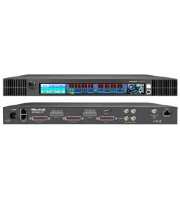 Marshall Electronics AR-DM61-BT-64DT Rackmount Multichannel Digital Audio Monitor with 64-Channel Dante Module