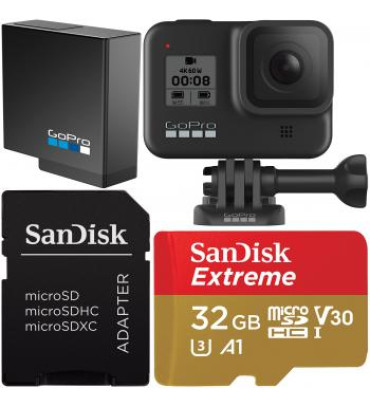 GoPro HERO8 Action Camera (Black) with Memory Card Bundle