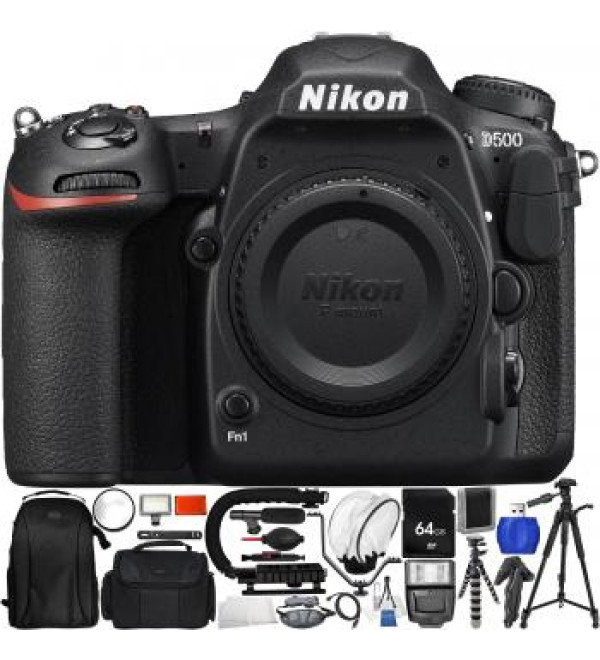 Nikon D500 DSLR Camera (Body Only) - Pro Bundle