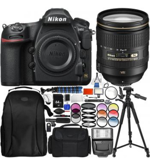 Nikon D850 DSLR Camera with AF-S 24-120mm Lens - Pro Bundle