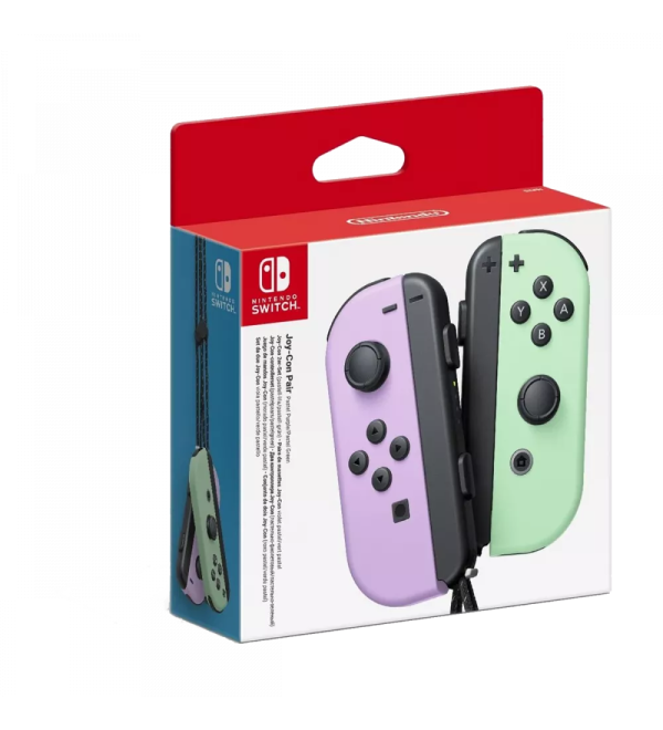 Nintendo Switch Joy-Con (Left & Right, Wireless)  - Pastel Purple/Pastel Green