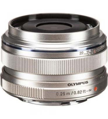 Olympus M.Zuiko Digital 17mm f/1.8 Lens (Silver)
