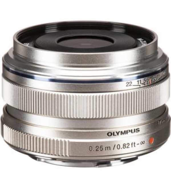 Olympus M.Zuiko Digital 17mm f/1.8 Lens (Silver)