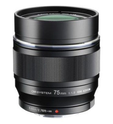 OM SYSTEM M.Zuiko Digital ED 75mm f/1.8 Lens (Micro Four Thirds)