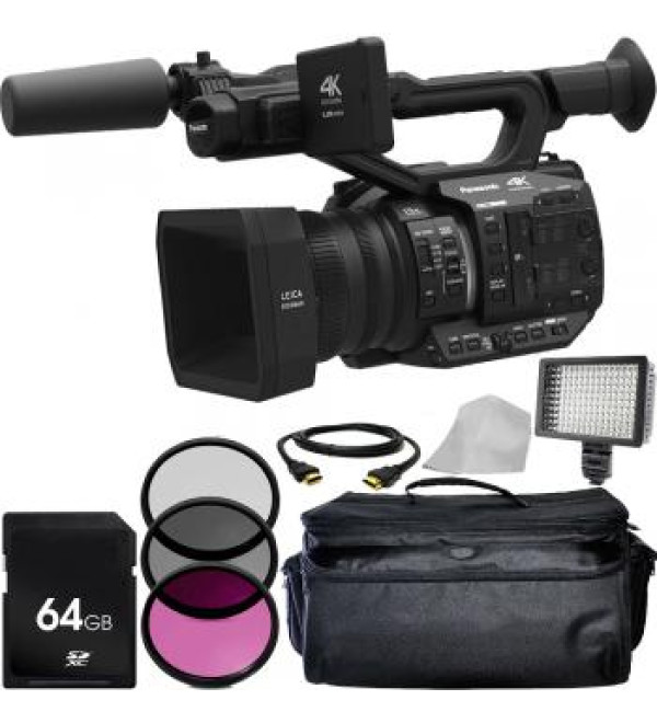 Panasonic AG-UX90 4K/HD Professional Camcorder with Accessory Bundle