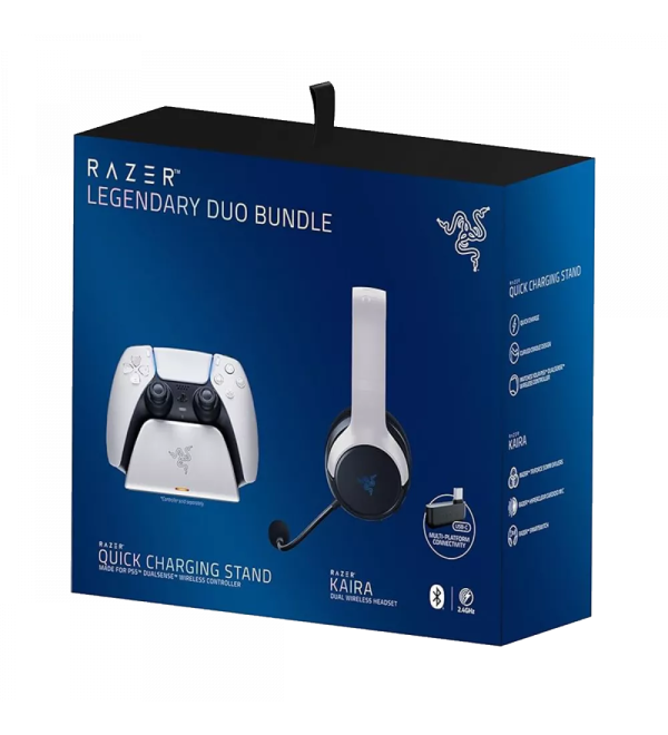 Razer Legendary Bundle Wireless Headset and Quick Charging Stand for PlayStation