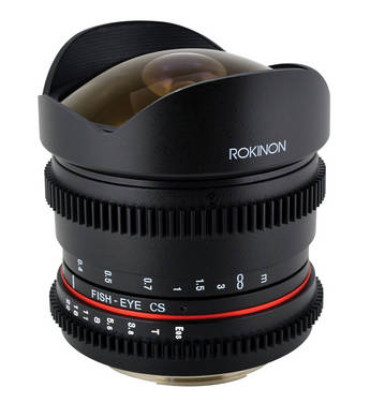 Rokinon 8mm T/3.8 Fisheye Cine Lens for Canon
