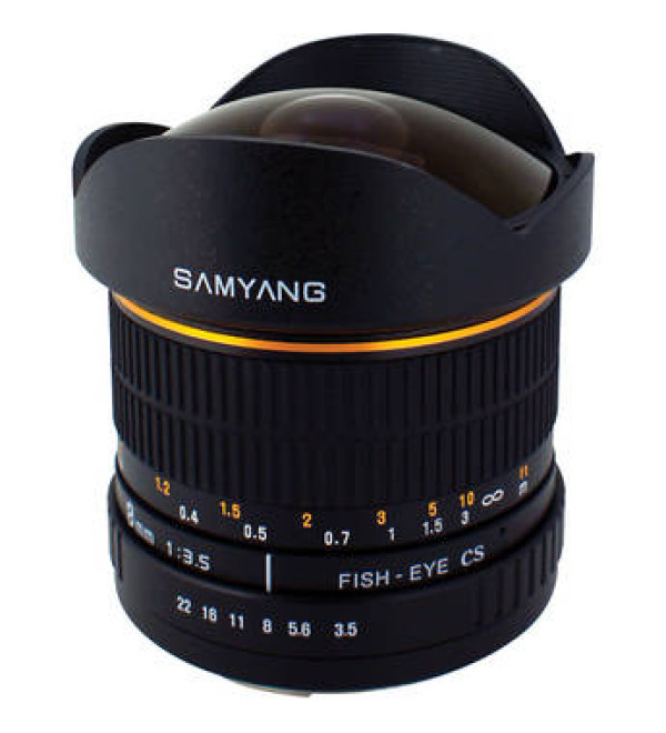 Samyang 8mm Ultra Wide Angle f/3.5 Fisheye Lens for Canon Mount