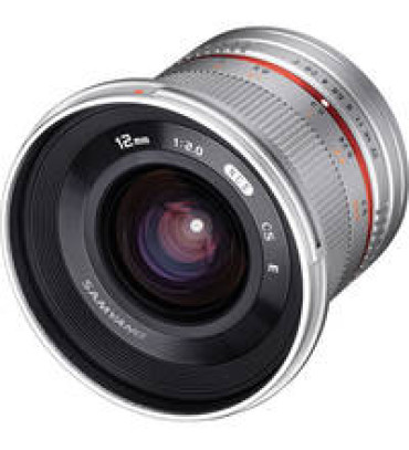 Samyang 12mm f/2.0 NCS CS Lens for Samsung NX Mount (Silver)