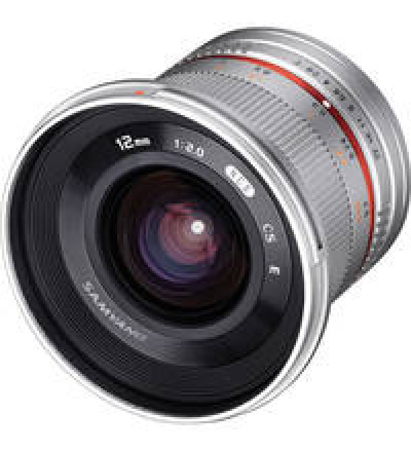 Samyang 12mm f/2.0 NCS CS Lens for Micro Four Thirds Mount (Silver)