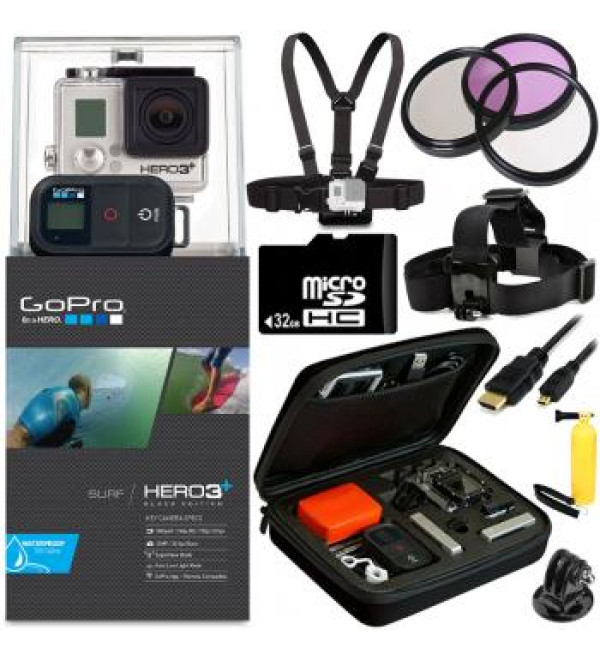 GoPro HERO3+ Black Edition Camera + All Sports Bundle