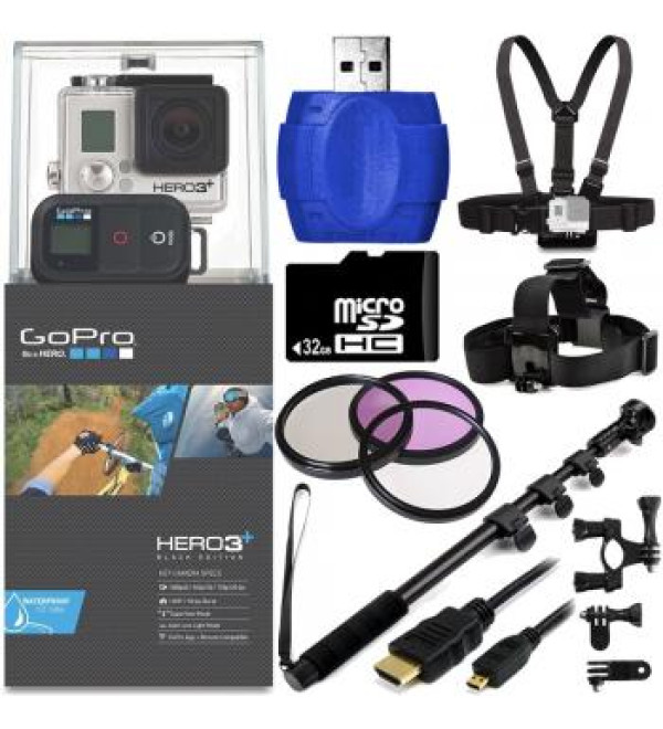 GoPro HERO3+ Black Edition Camera + Bike Kit Bundle