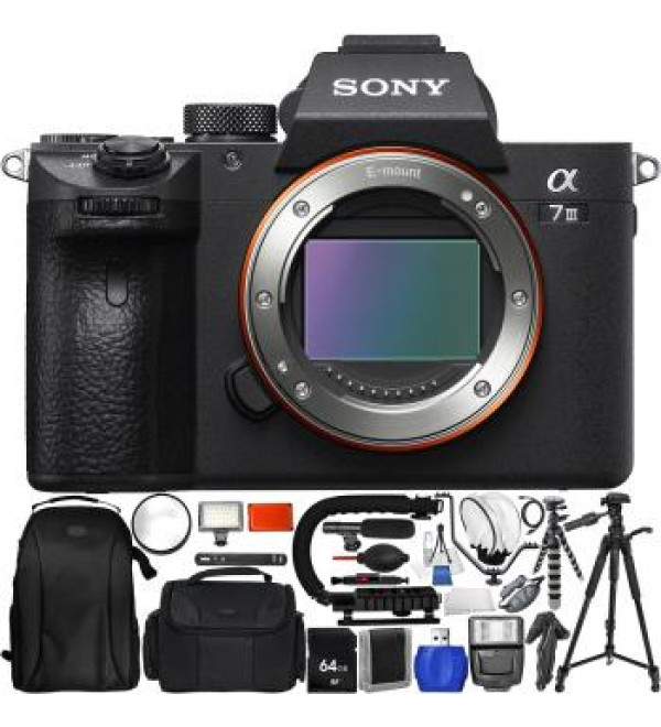 Sony Alpha a7 III Mirrorless Digital Camera (Body Only) - Pro Bundle