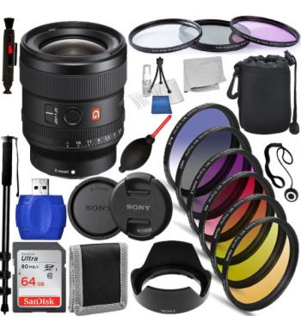 Sony FE 24mm f/1.4 GM Lens - SEL24F14GM Must Have Bundle