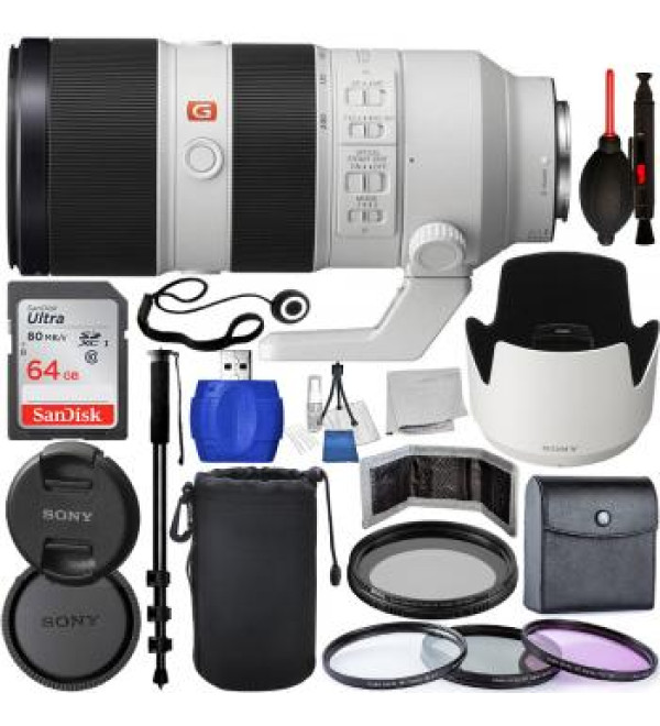 Sony FE 70-200mm f/2.8 GM OSS Lens - SEL70200GM Bundle