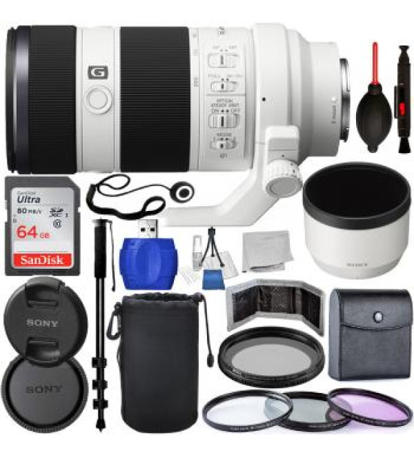 Sony FE 70-200mm f/4 G OSS Lens - SEL70200G Must Have Bundle