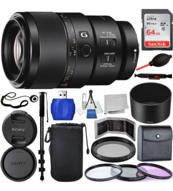 Sony FE 90mm f/2.8 Macro G OSS Lens - SEL90M28G Must Have Bundle