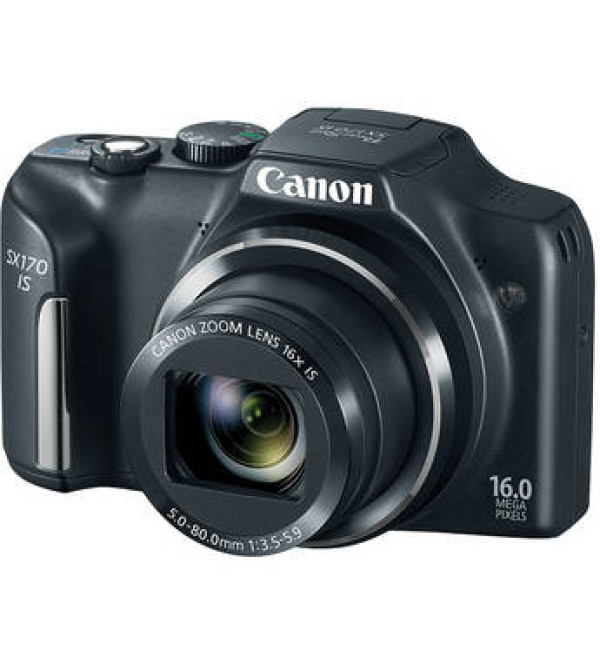 Canon Power Shot SX170 IS Point-and-Shoot Camera (Black)