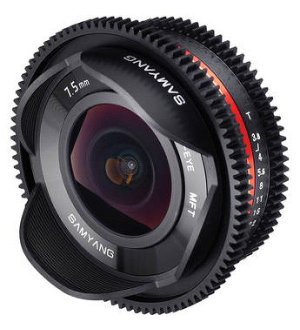 Samyang 7.5mm T3.8 UMC Fisheye Video Lens - Micro Four Thirds Fit