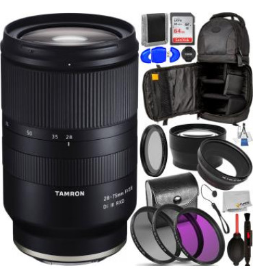 Tamron 28-75mm f/2.8 Di III RXD Lens for Sony E - A036 Extreme Accessory Bundle