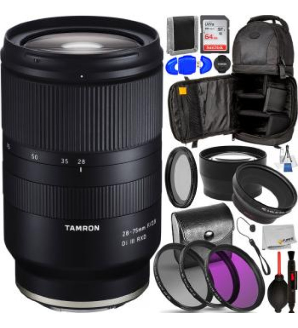 Tamron 28-75mm f/2.8 Di III RXD Lens for Sony E - A036 Extreme Accessory Bundle