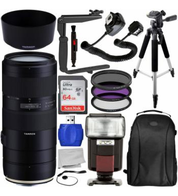 Tamron 70-210mm f/4 Di VC USD Lens for Canon EF - AFA034C-700 Pro Bundle