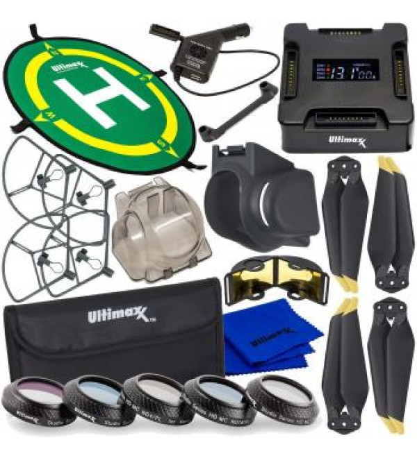 Ultimaxx Must-Have Accessory Bundle for Use with DJI Mavic PRO or PRO Platinum Foldable Quadcopters