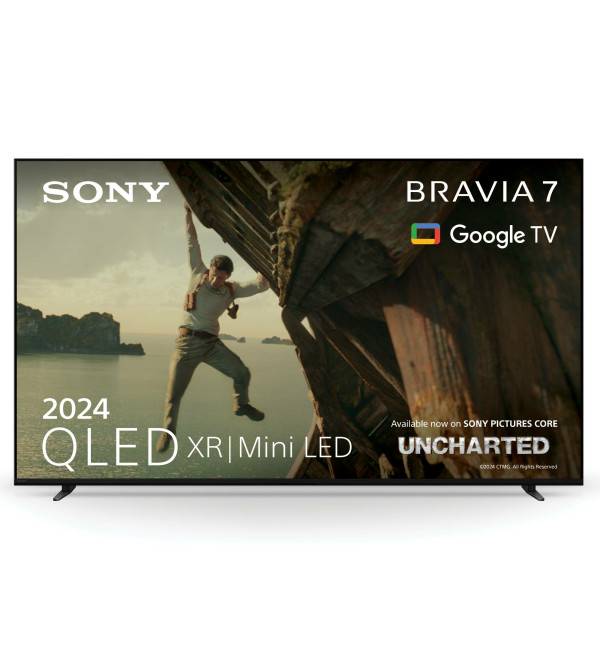 Sony BRAVIA 7 QLED (XR l Mini LED) 55 Inch 4K HDR Google Smart TV (2024) | Gaming Features for PlayStation 5, IMAX Enhanced, Dolby Vision Atmos, Chromecast, AirPlay, 120Hz