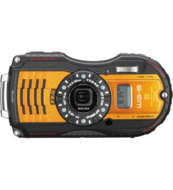 Ricoh WG-5 GPS Digital Camera (Orange)