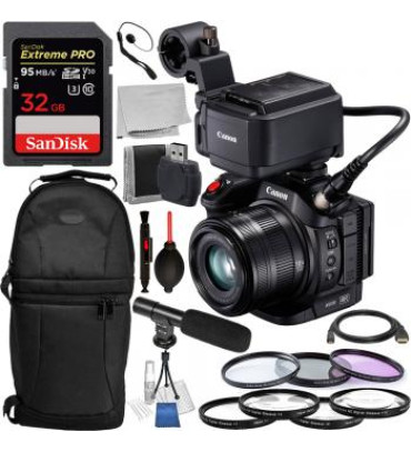 Canon XC15 4K Professional Camcorder with Accessory Bundle