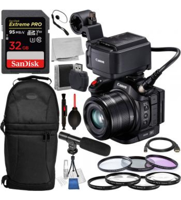 Canon XC15 4K Professional Camcorder with Accessory Bundle