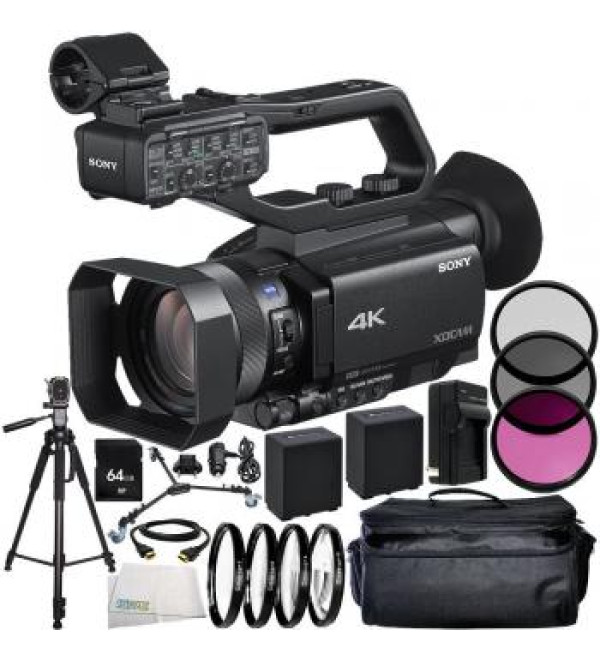 Sony PXW-Z90V 4K HDR XDCAM with Fast Hybrid AF 12PC Accessory Bundle ï¿½ Includes 2X Replacement Batteries + AC/DC Rapid Home & Travel Charger + More